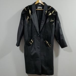 Vintage Black and Gold Leather Jacket
